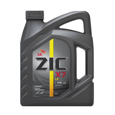 Моторное масло для легковых автомобилей ZIC X7 LS 10W-40 (4л)
