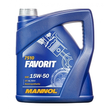Моторное масло MANNOL Favorit SAE 15W-50 (4л.)