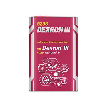 Трансмиссионное масло MANNOL ATF DEXRON III Automatic Plus (1л.) Metal